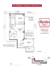 The Jennings.3 | 2 Bedroom | 2 Bath | 859 sq ft*